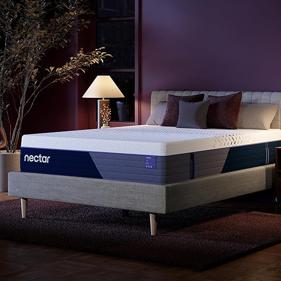 Nectar Luxe Hybrid 14 Full Mattress - Medium Firm - Memory Foam & Innerspring Coils - Cooling Fibers - Back Pain Relief - Mattress in a Box - & Forever