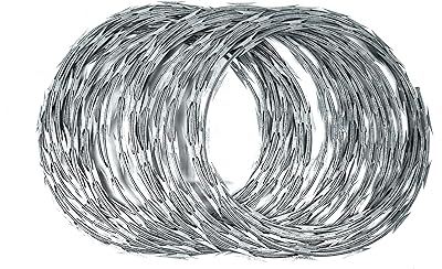 Razor Wire Razor Ribbon Barbed Wire 18 10 Coils 50 Feet Per Roll