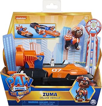  Paw Patrol ، Zumas Deluxe Movie Transforming Toy Car with Collection Action Figure ، Kids Toys for Age 3 and up 