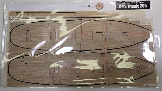 سطح خشبي مميز لـ 1 / 200 RMS Titanic (يناسب مجموعة البوق)