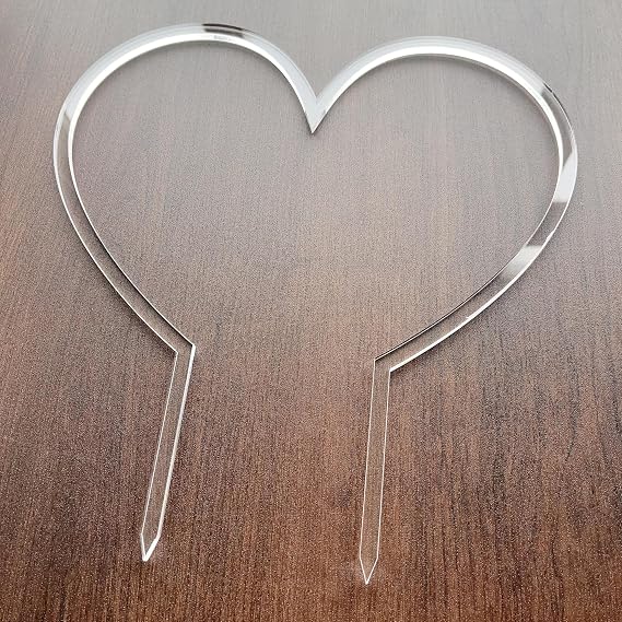 Heart Shape Super Clear Trellis, Hoya Trellis, Indoor Plant Trellis, Houseplant Trellis, Plant Gift, Plant Support and Growth (10.5'' x 11'')